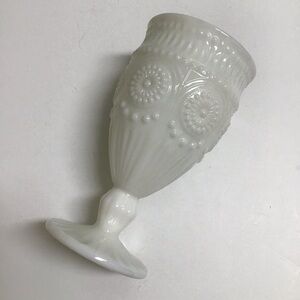 The Pioneer Woman Adeline Snow Milk Glass Goblet Tumbler Chalice White Gibson